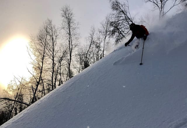 Curso descenso Skimo con esquís anchos